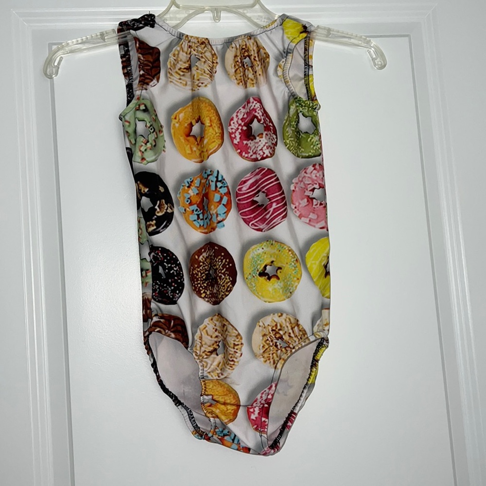 Girls Gymnastics Leotard Child Medium Donuts